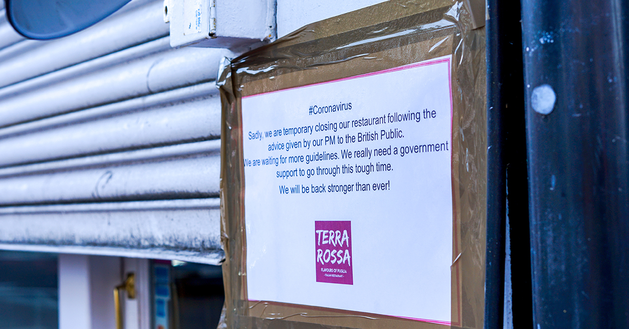 Coronavirus closure notice