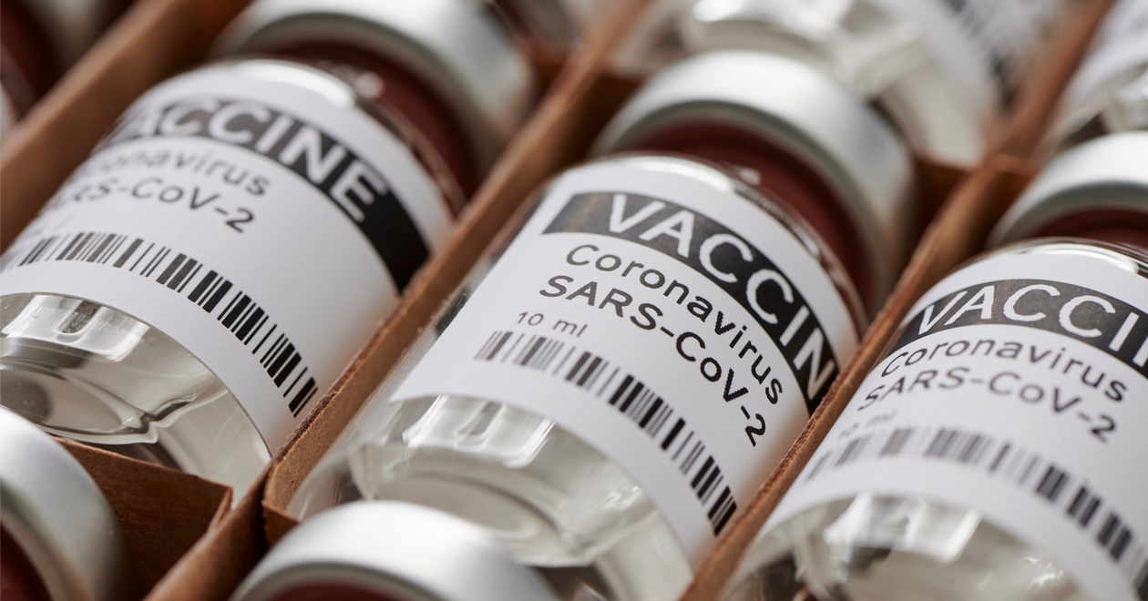 Vials of COVID-19 vaccine