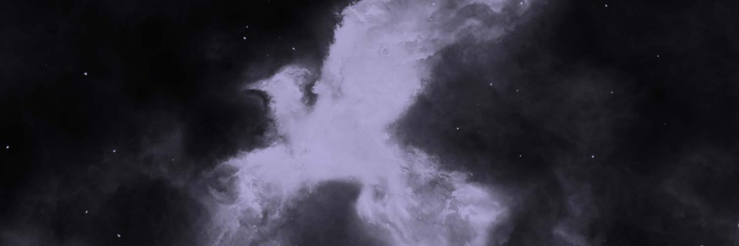 A break in the clouds forming what appears to be the image of a phoenix. 