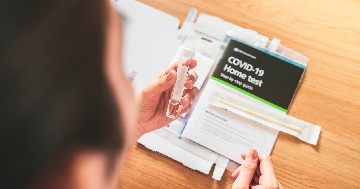 A home COVID-19 test