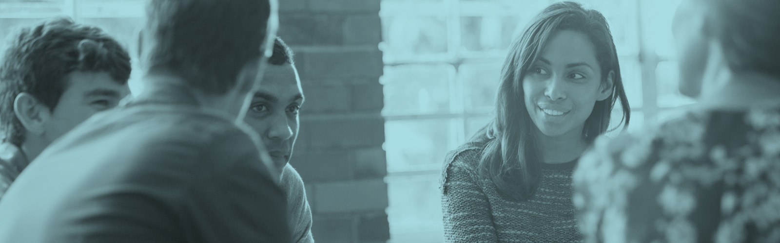  A group of people talking